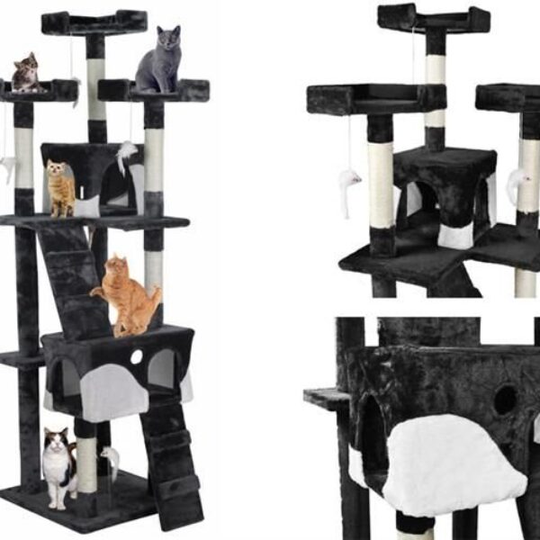 170 cm Magas 3 Oszlopos Macskaház